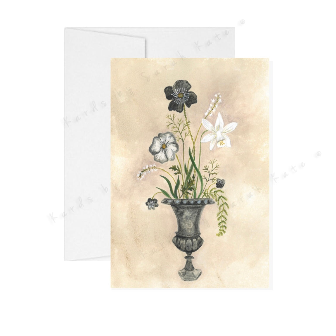 Vintage Collection Floral Planter Card