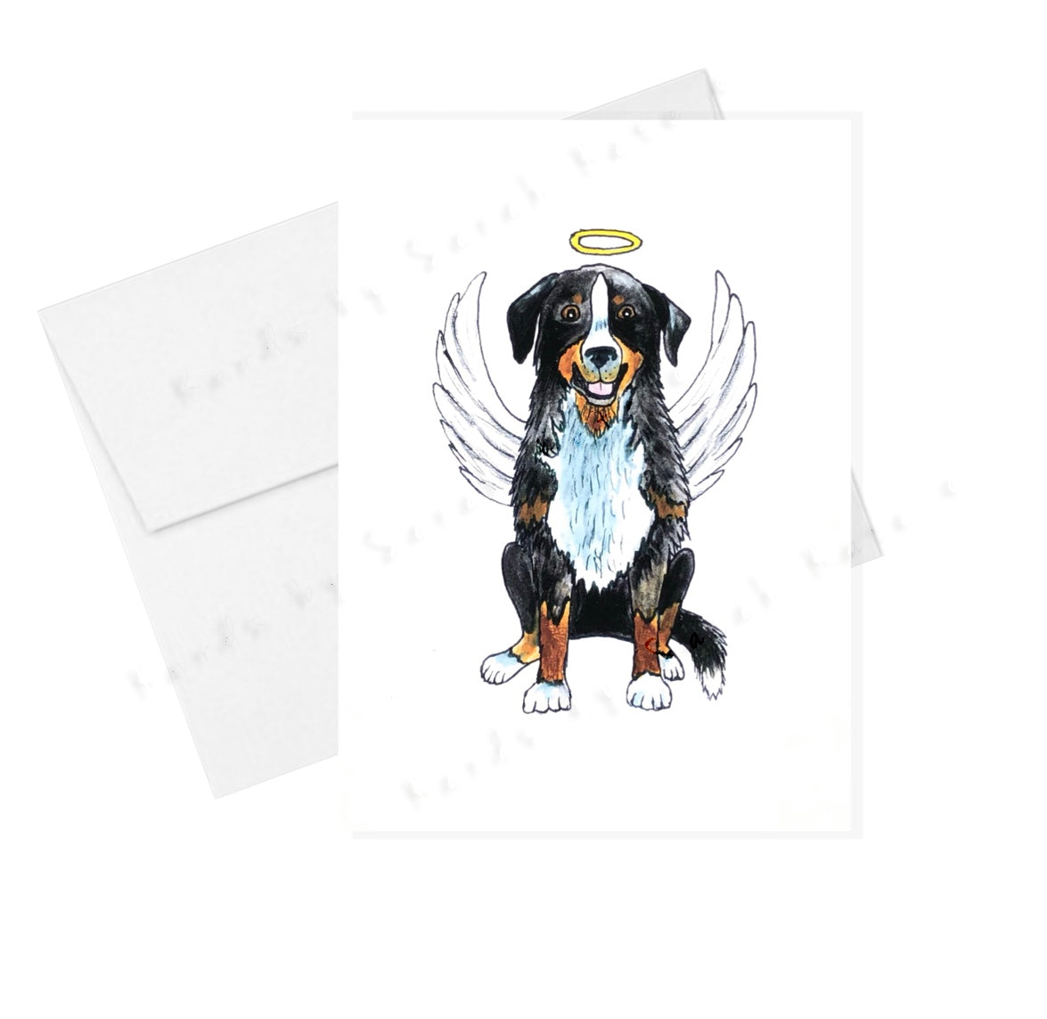 Angel Dog - Sympathy Card