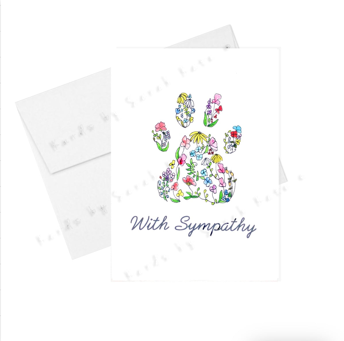 "With Sympathy" - Pet Card