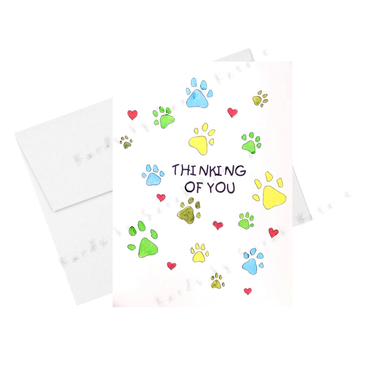 "Thinking Of You" Pet Sympathy Card