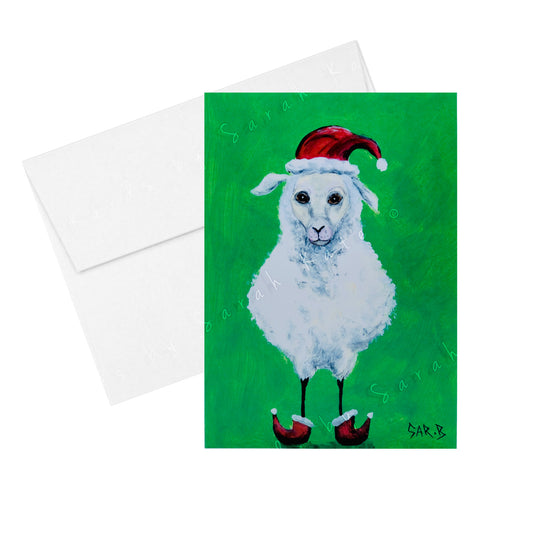 Christmas Sheep - Greeting Card