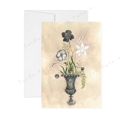 Vintage Collection Floral Planter Card