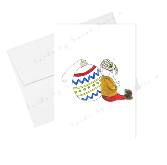 Holiday Gnome - Greeting Card