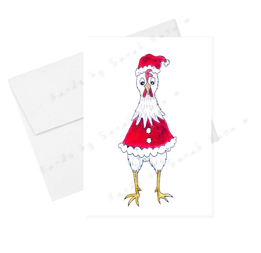 Christmas Chicken - Greeting Card