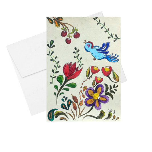 Blue Bird - Greeting Card