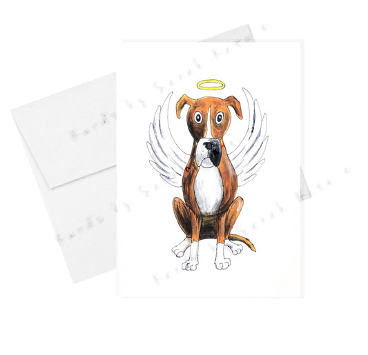 Dog Angel Sympathy Card