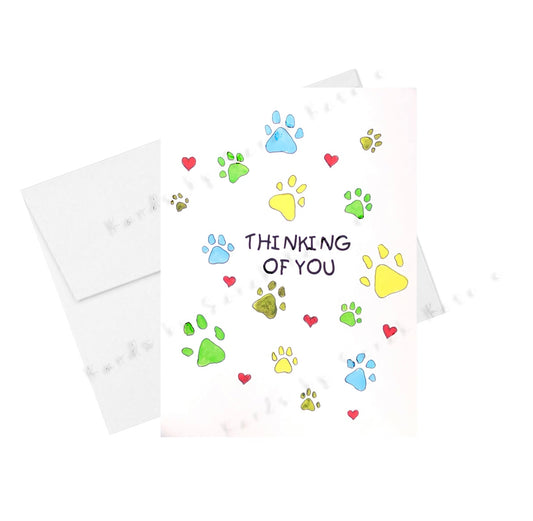 "Thinking Of You" Pet Sympathy Card