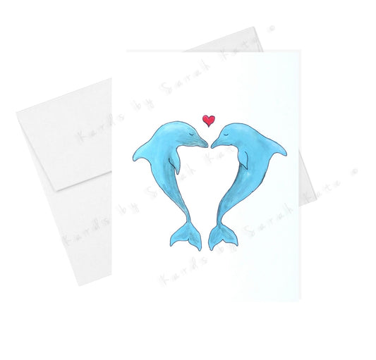 Dolphins - Greeting Card
