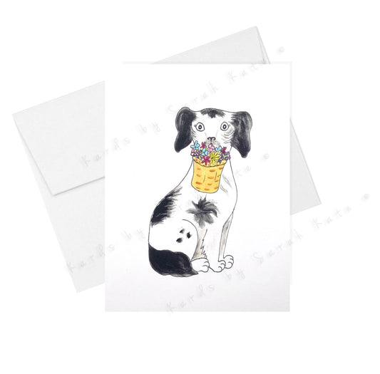 Staffordshire Dog - Greeting Card