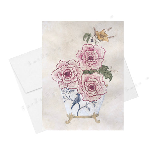 Vintage Collection Floral Vessel Card