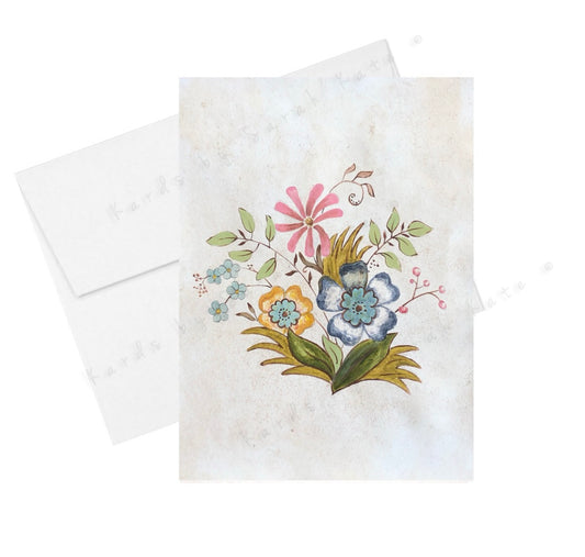 Vintage Collection Flowers Card