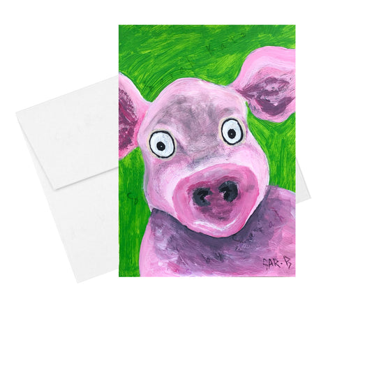 Piggy - Greeting Card