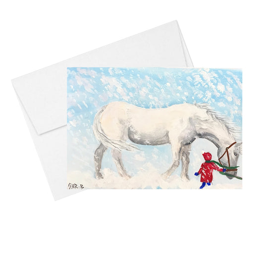 Winter Horse - Greeting Card