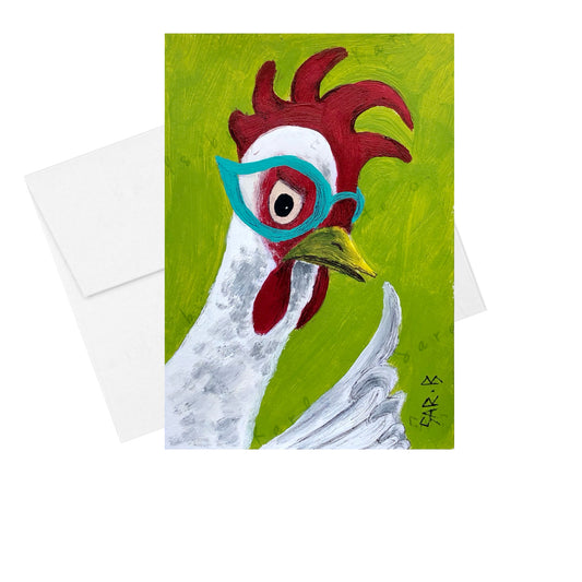 Shhh Chicken - Greeting Card