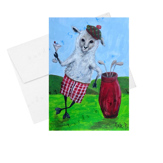 After the Golf Game - Greeting Card